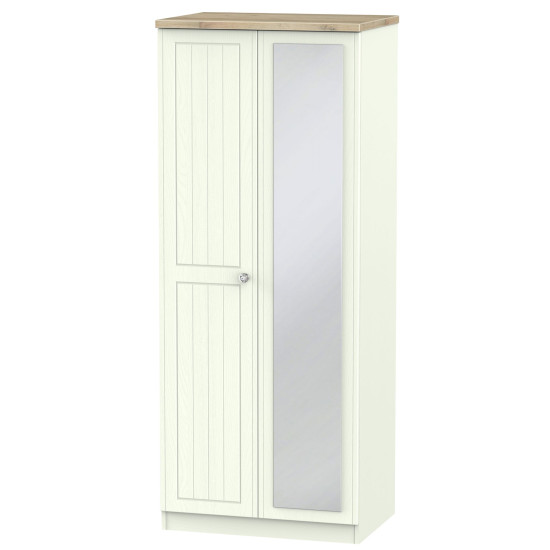 Palermo Standard 2 Door Mirrored Wardrobe